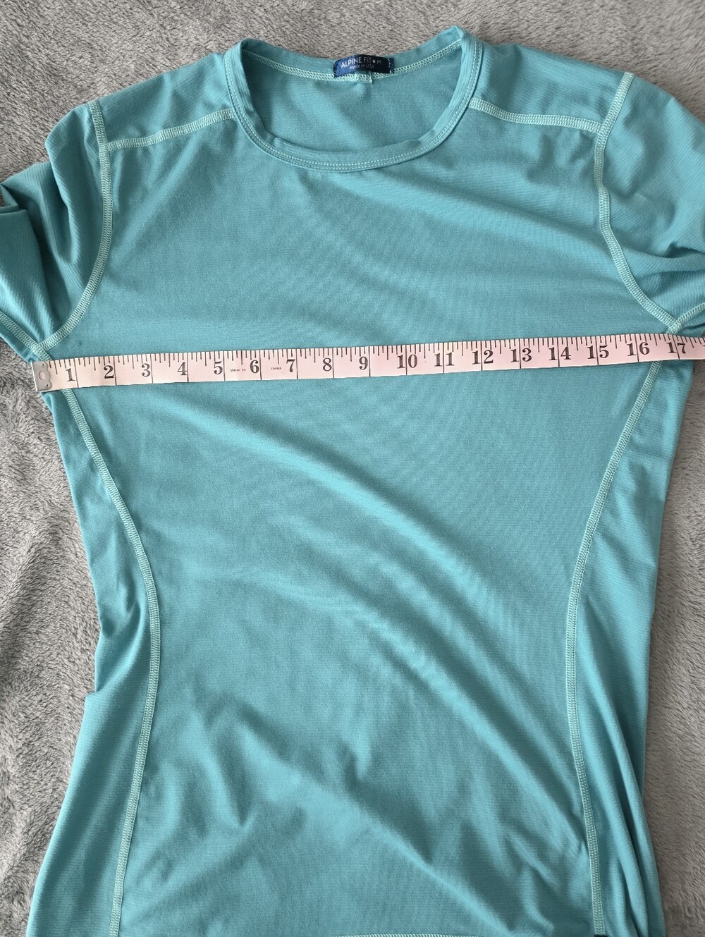 Alpine Fit Wild Iris Rendezvous Ridge Long Sleeve Top Glacial Teal M - Picture 7 of 9